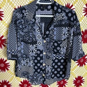 Rachel Roy Bandanna Blouse